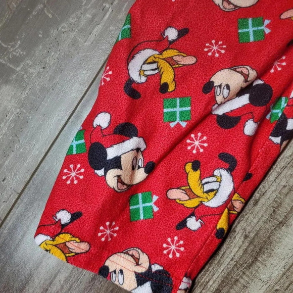 Disney Mickey Mouse Red Fleece 2 Piece Pajama Set Size 24 months 24m - Picture 9 of 13